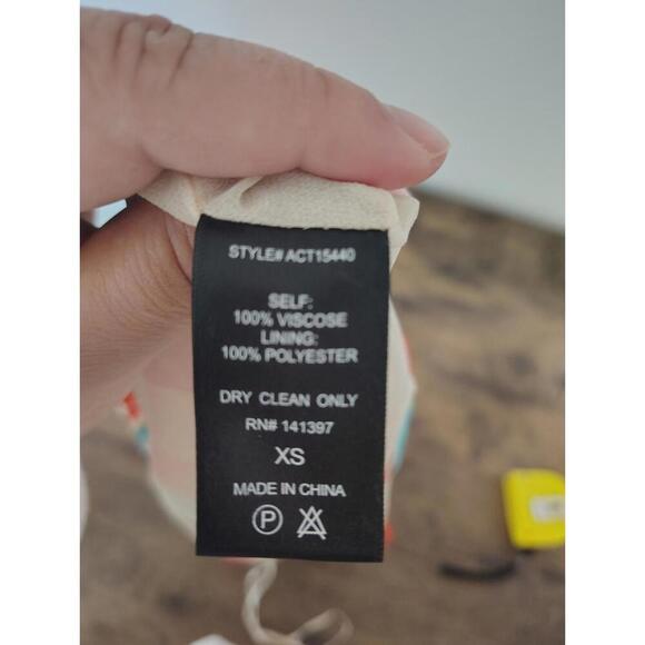 ASTR SHIRLEE STRIPED TANK TOP Strap Spaghetti Zipper Aqua Orange Tan Black Top - Picture 6 of 8